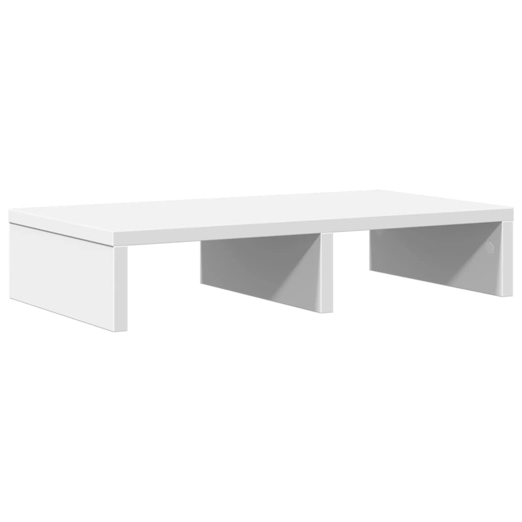 Monitor Stand White 50x27x10 cm Wood Material