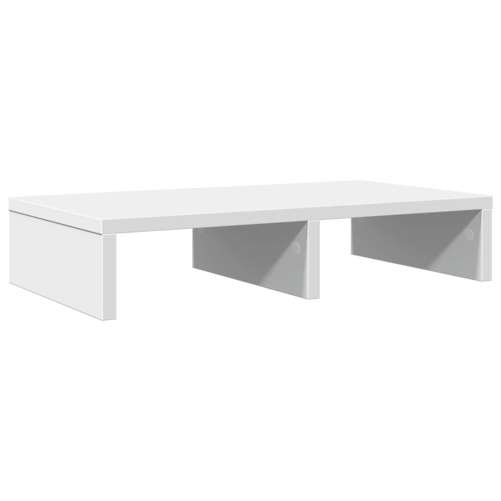 Monitor Stand White 50x27x10 cm Wood Material