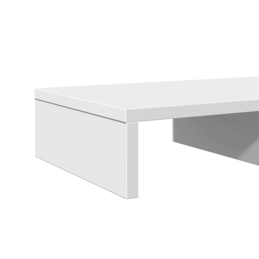 Monitor Stand White 50x27x10 cm Wood Material