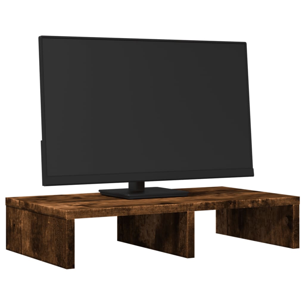 Monitor stand smoked oak 50x27x10 cm wood material