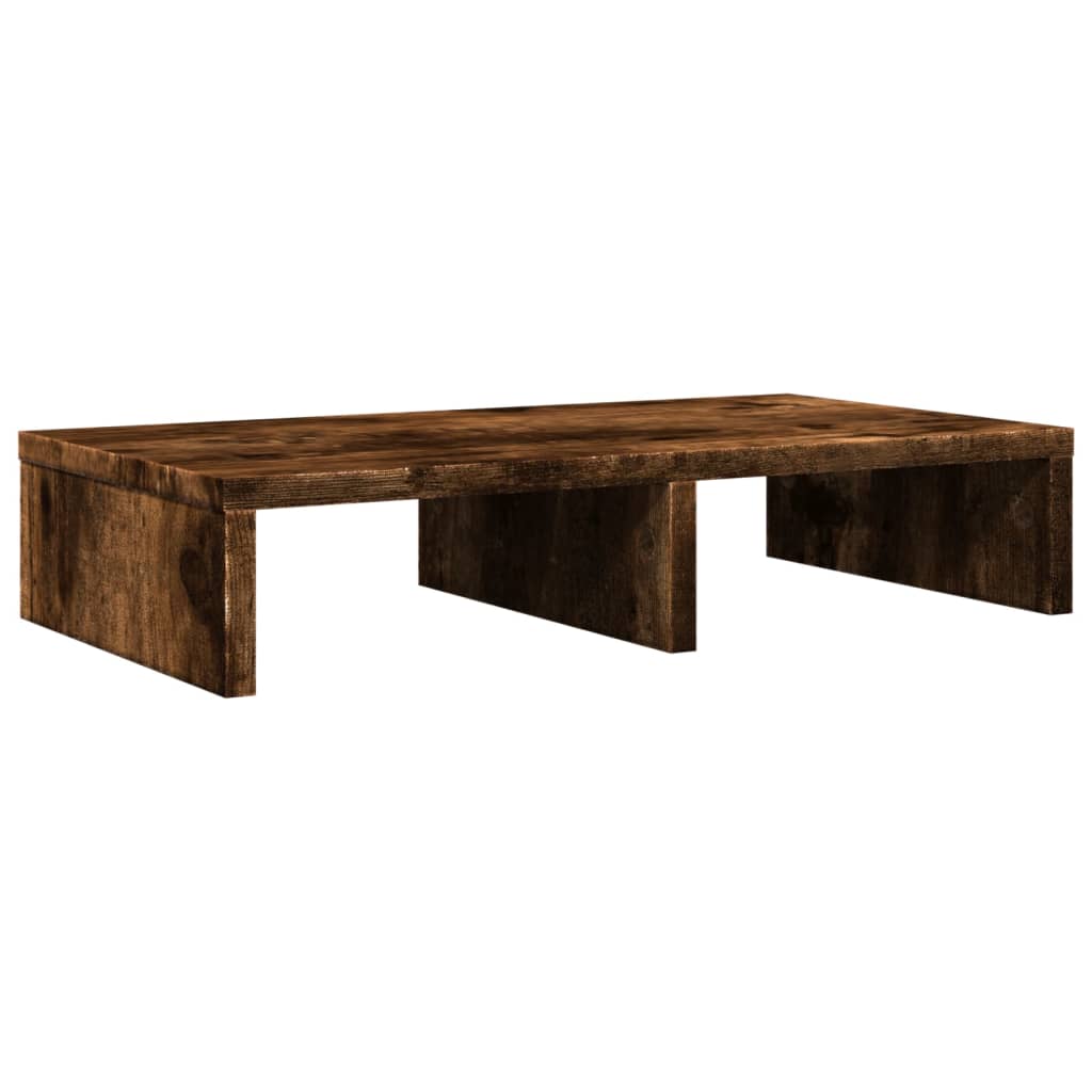 Monitor stand smoked oak 50x27x10 cm wood material