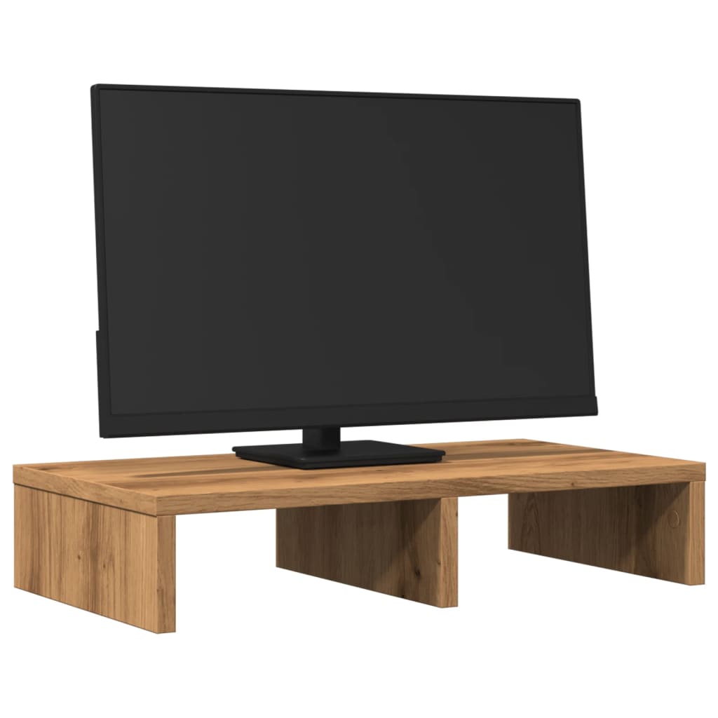 Monitor stand Artisan oak 50x27x10 cm wood material