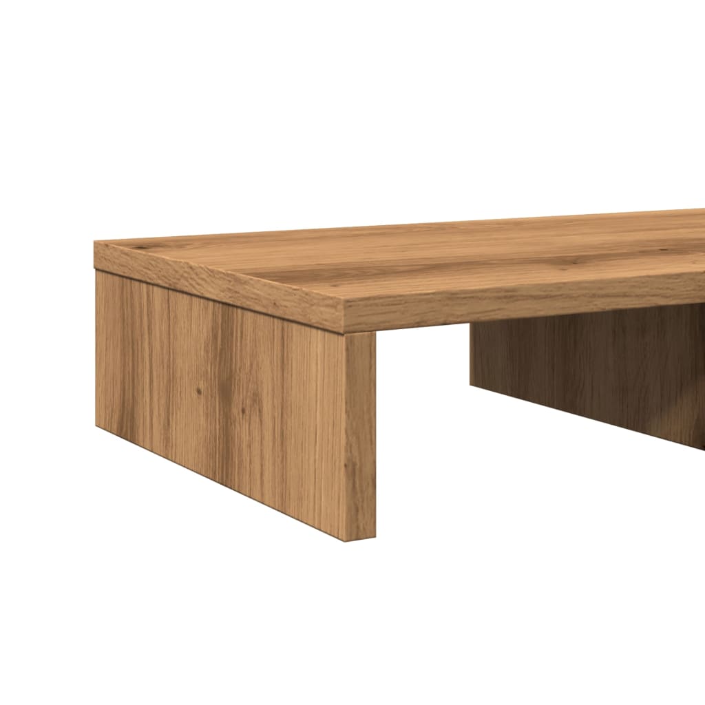 Monitor stand Artisan oak 50x27x10 cm wood material