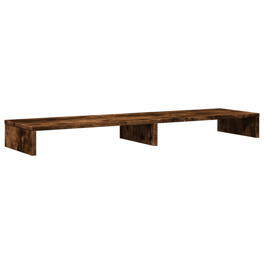 Monitor stand smoked oak 100x27x10 cm wood material