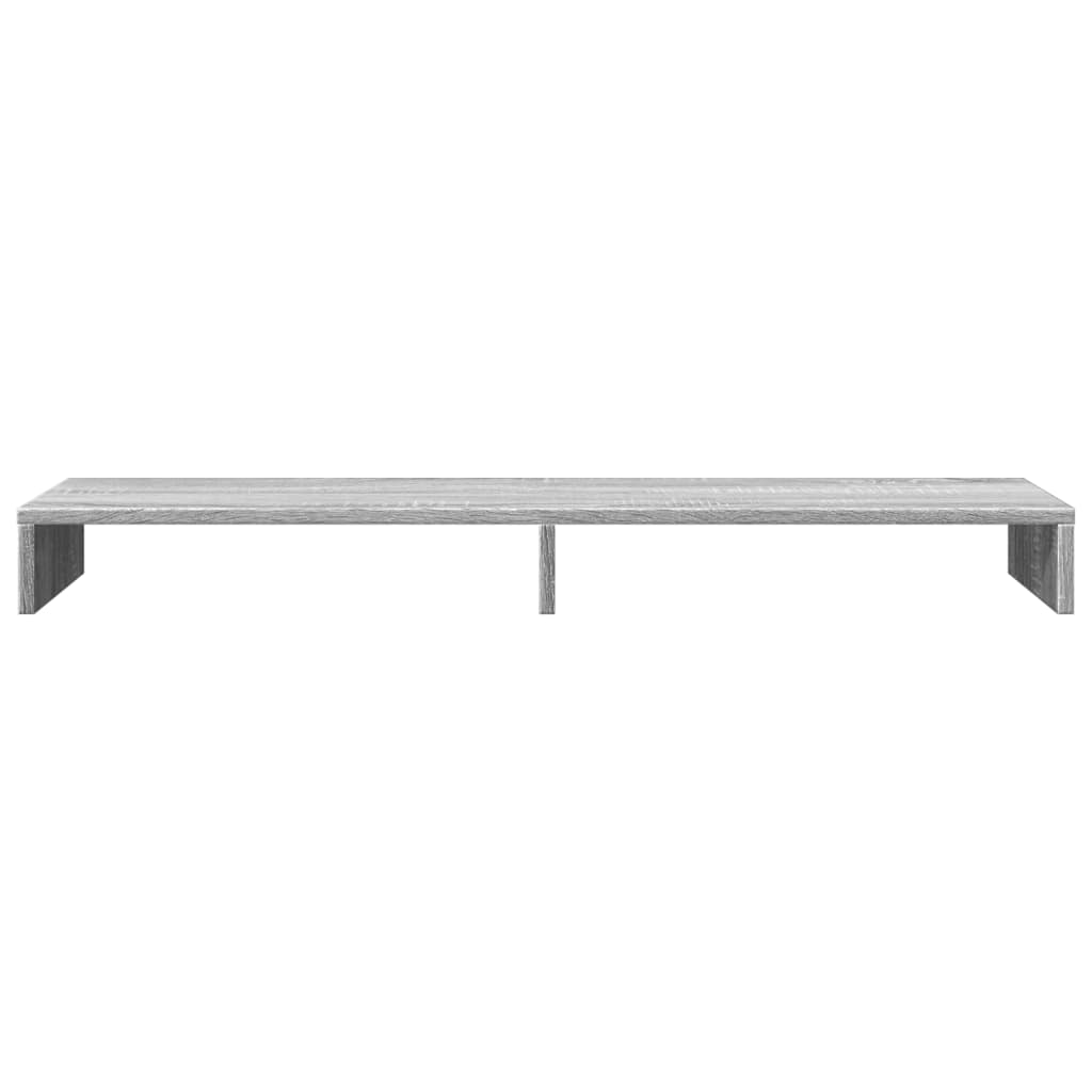 Monitor Stand Gray Sonoma 100x27x10 cm Wood Material