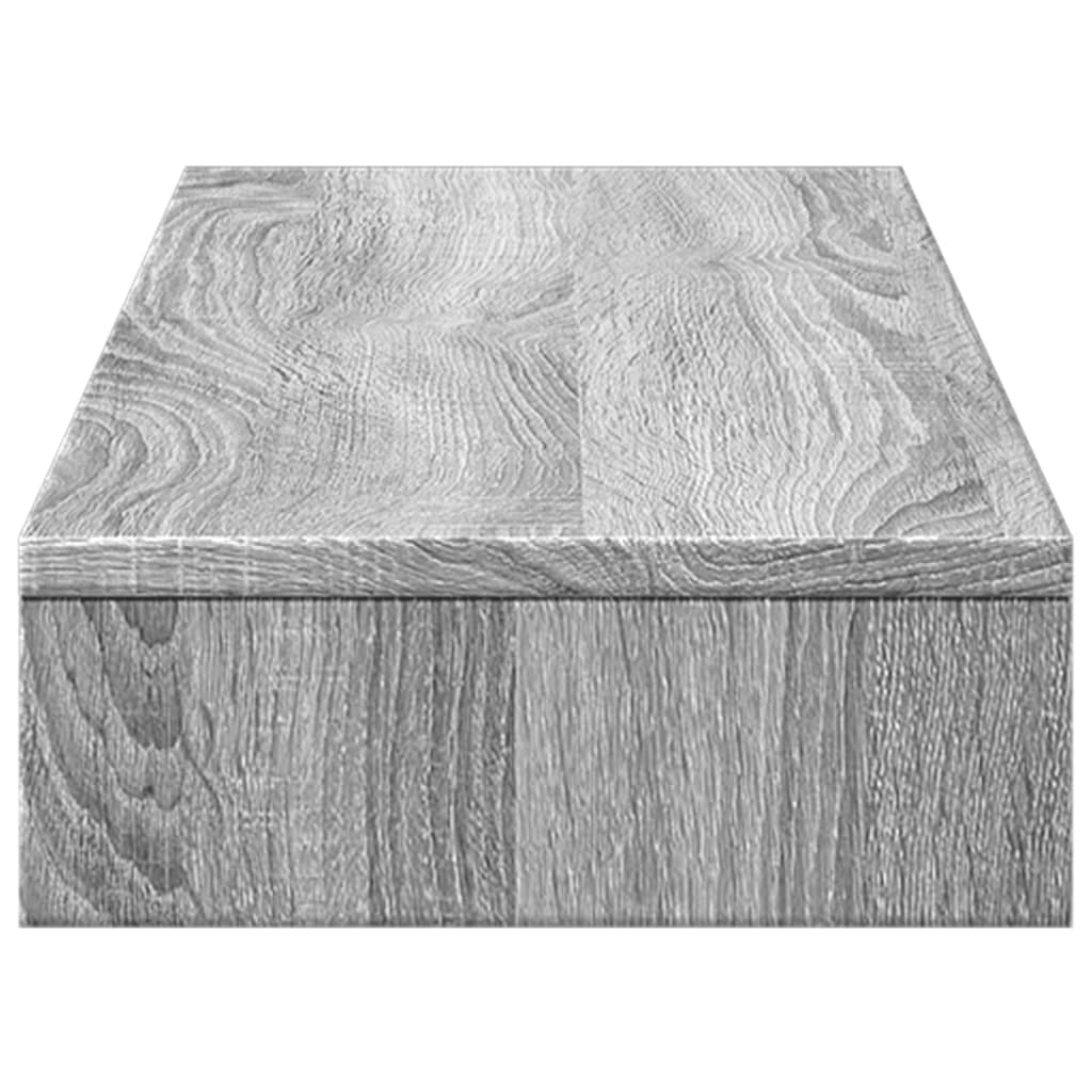 Monitor Stand Gray Sonoma 100x27x10 cm Wood Material