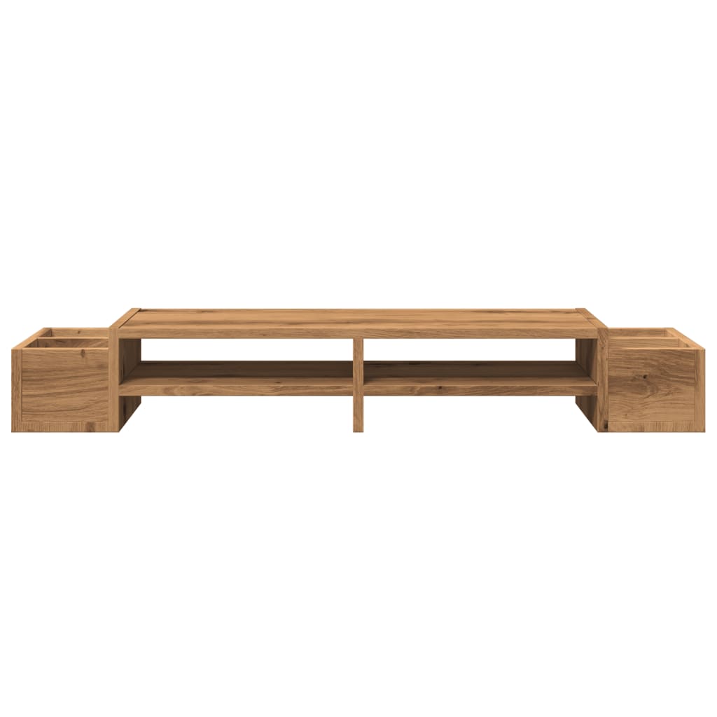 Monitor stand with storage space Artisan oak 100x27x15 cm