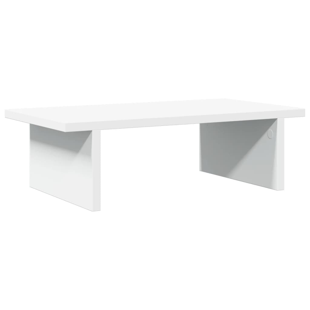 Monitor Stand White 50x27x15 cm Wood Material