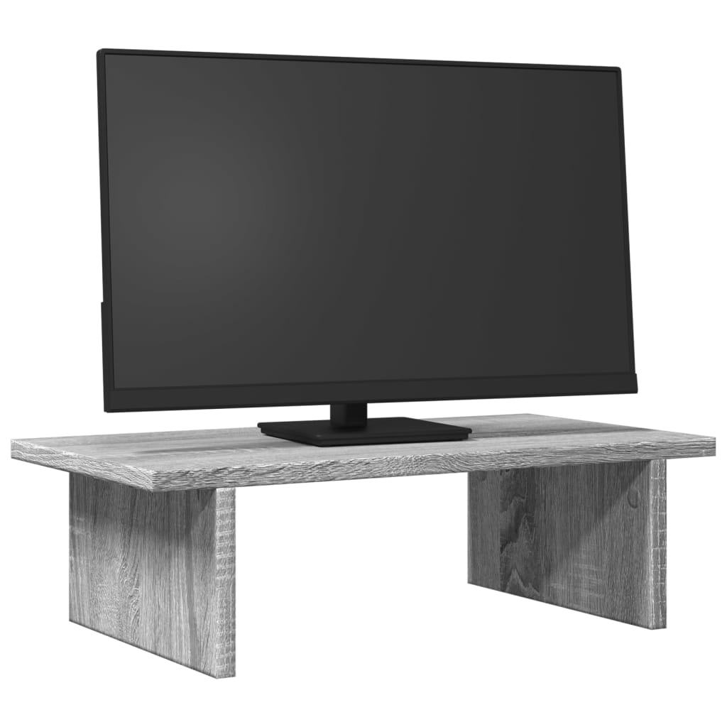 Monitor Stand Gray Sonoma 50x27x15 cm Wood Material