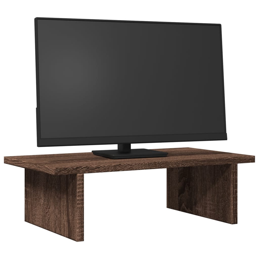 Monitorständer Braun Eichen-Optik 50x27x15 cm Holzwerkstoff