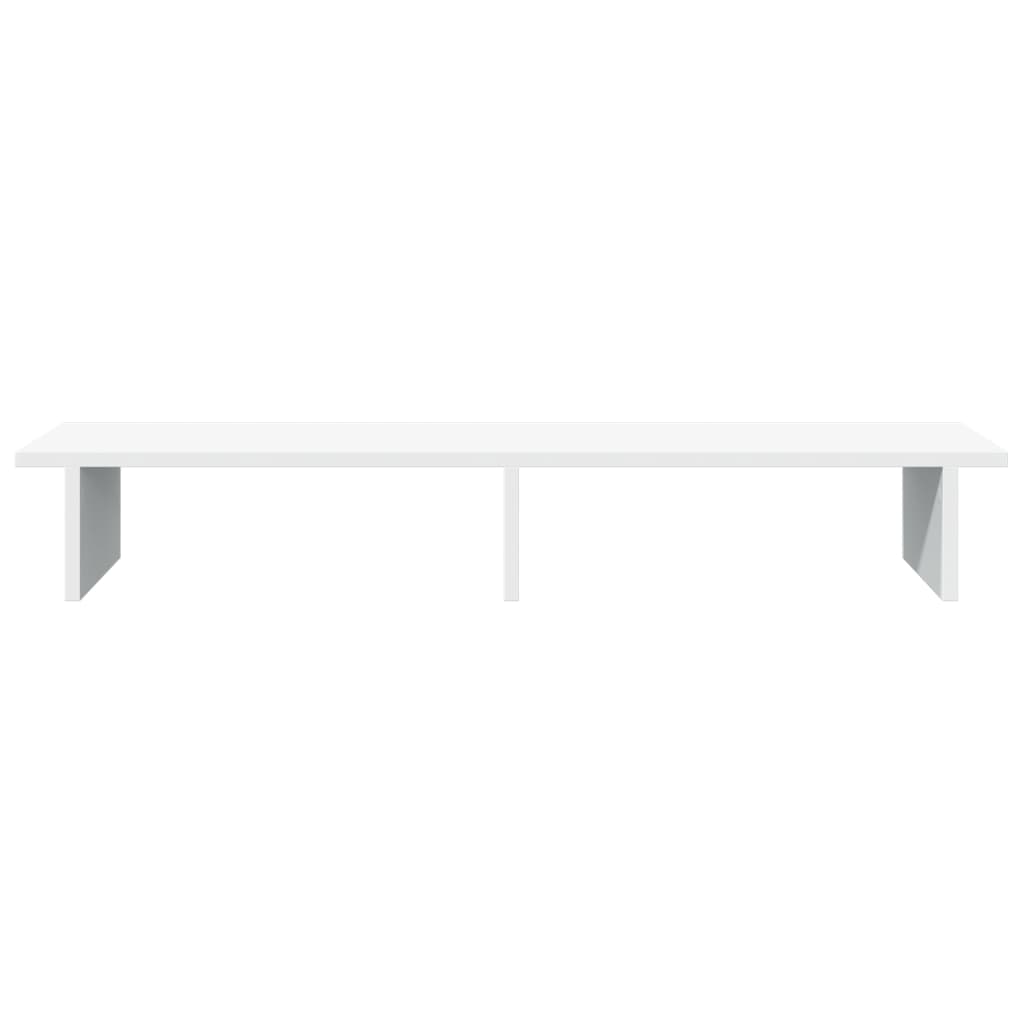 Monitor Stand White 100x27x15 cm Wood Material