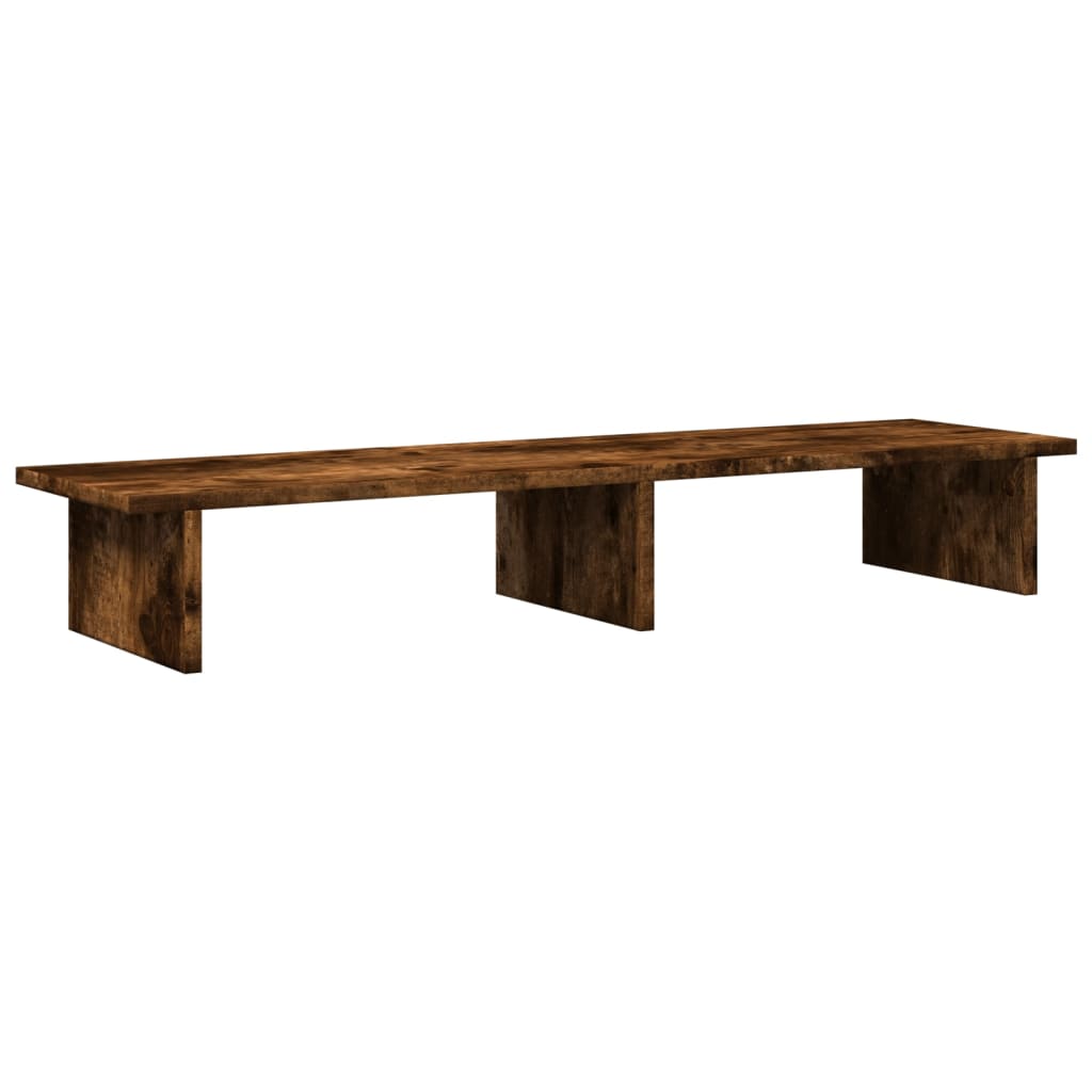 Monitor stand smoked oak 100x27x15 cm wood material