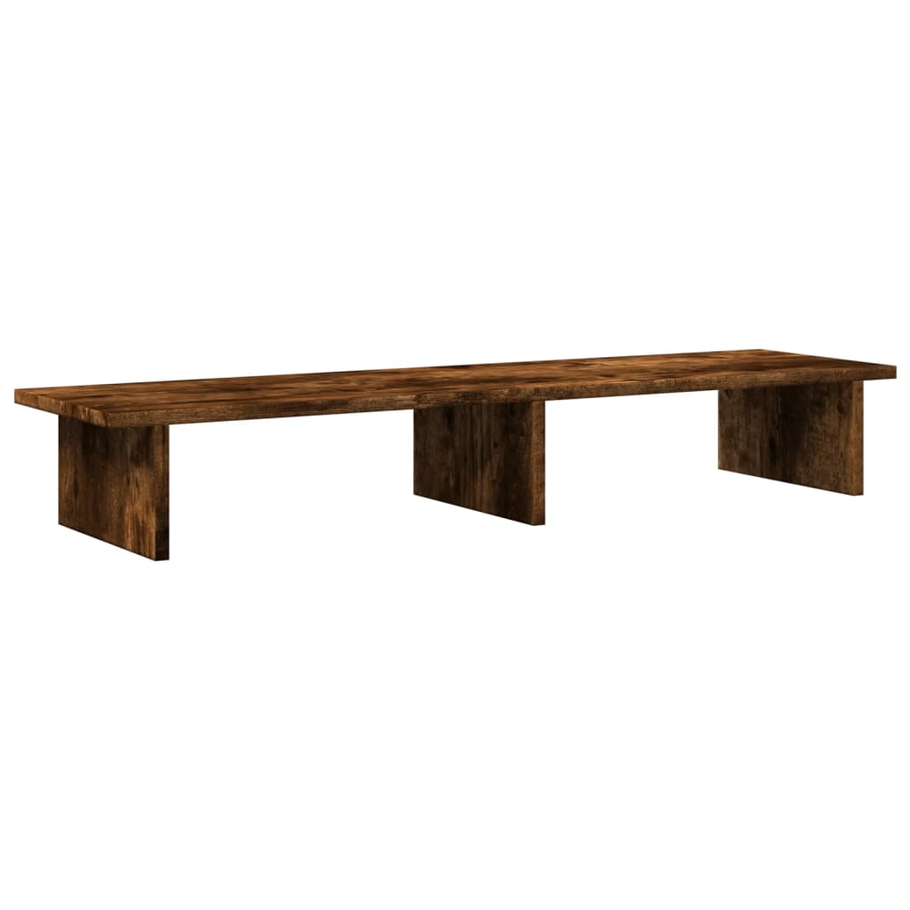 Monitor stand smoked oak 100x27x15 cm wood material