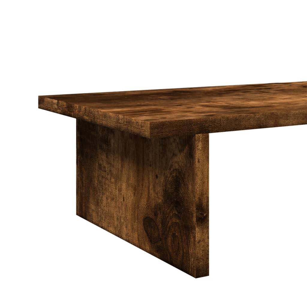 Monitor stand smoked oak 100x27x15 cm wood material