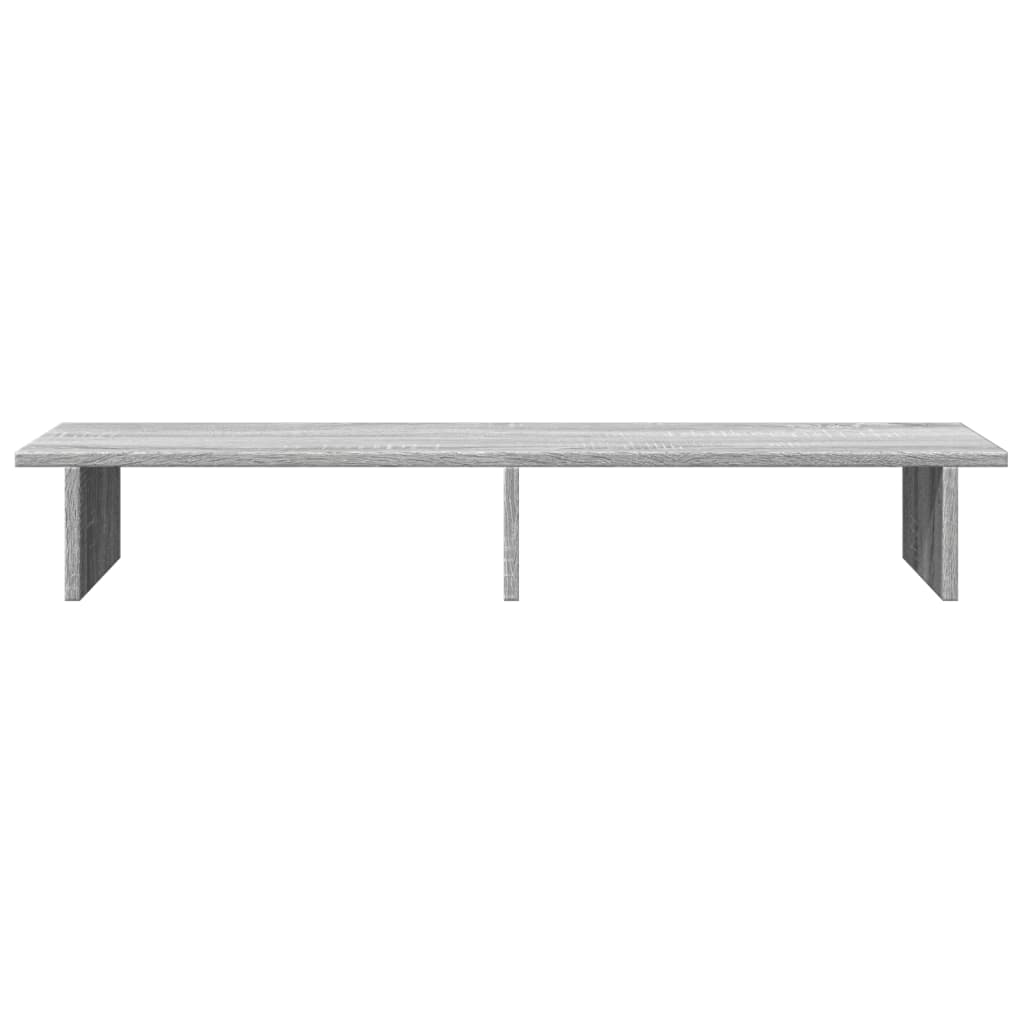 Monitor Stand Gray Sonoma 100x27x15 cm Wood Material