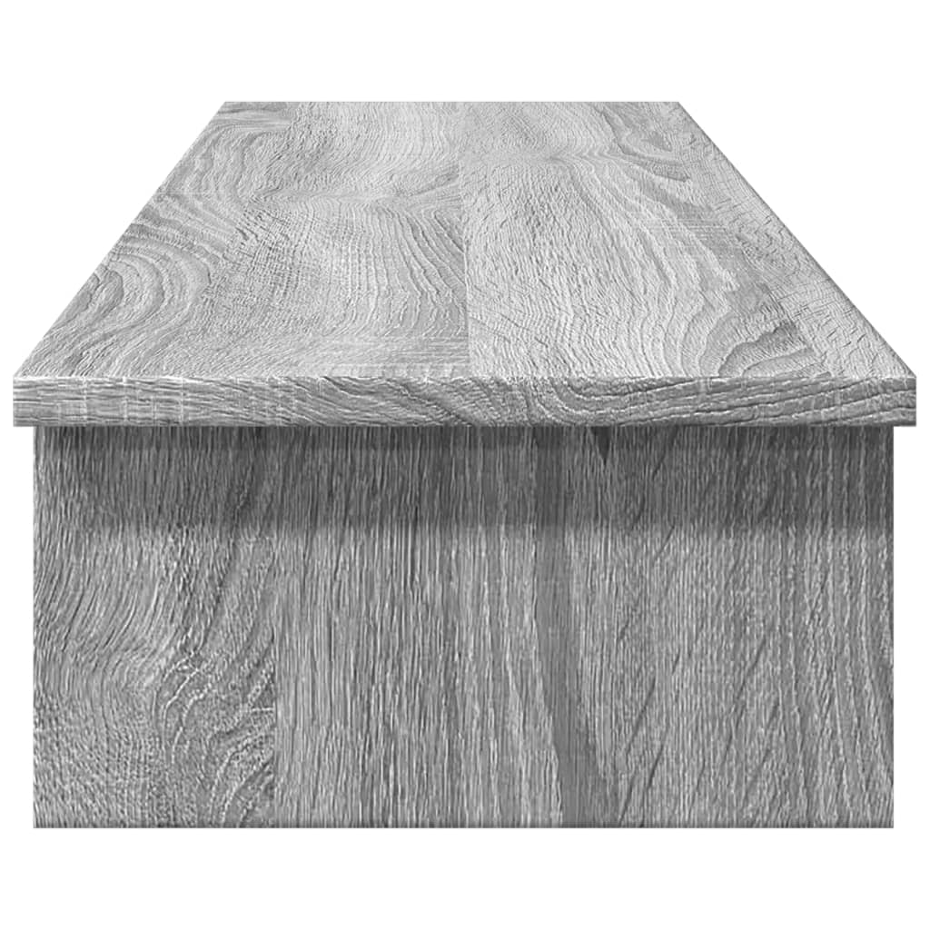 Monitor Stand Gray Sonoma 100x27x15 cm Wood Material