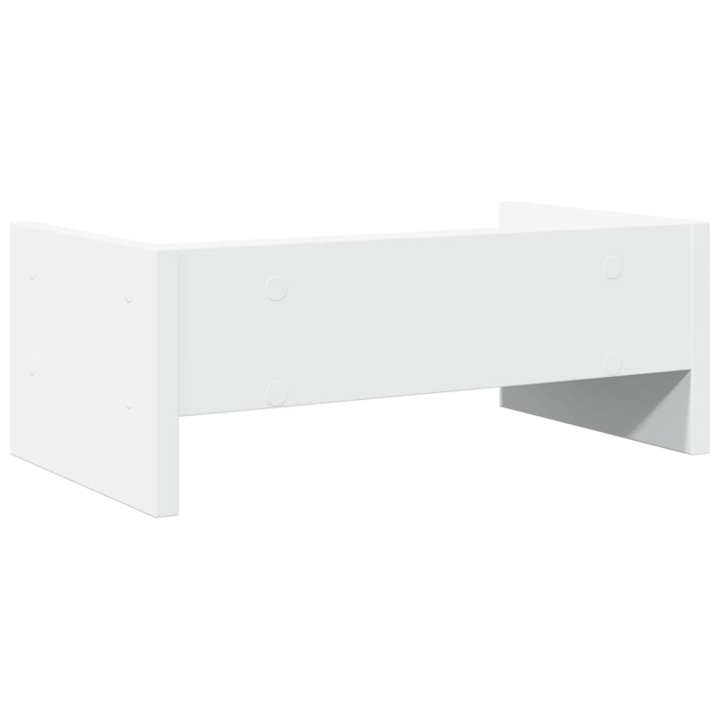 Monitor Stand White 42x24x16 cm Wood Material