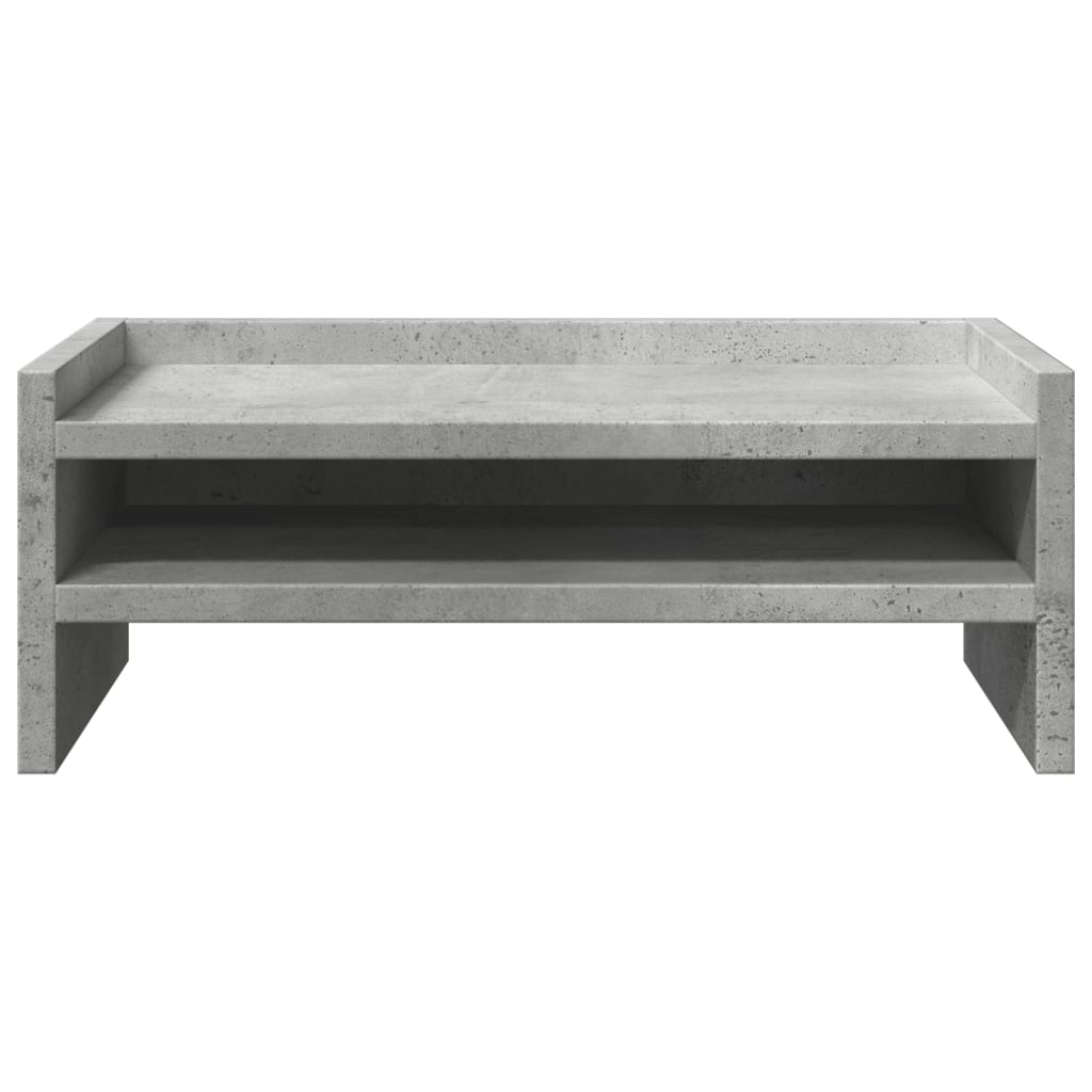 Monitor Stand Concrete Grey 42x24x16 cm Wood Material