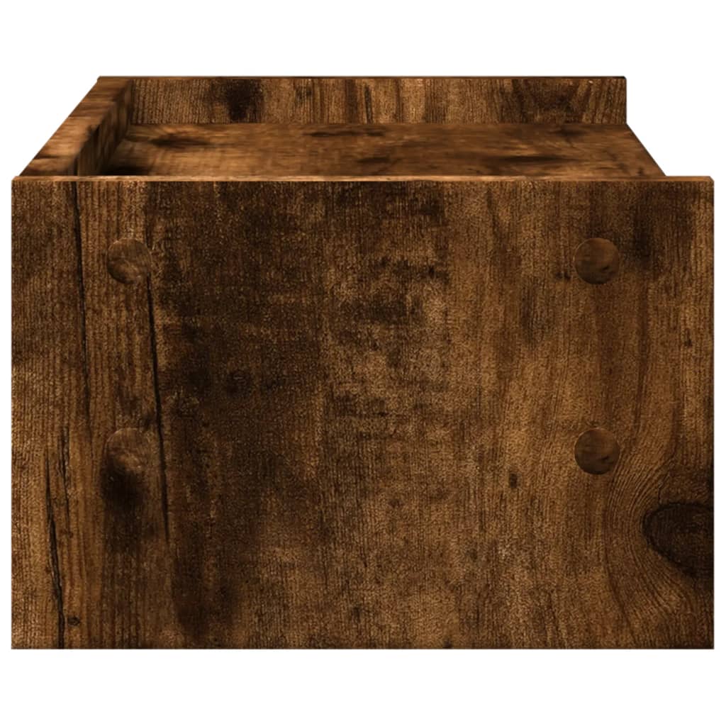 Monitor stand smoked oak 42x24x16 cm wood material