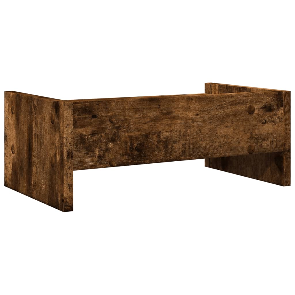 Monitor stand smoked oak 42x24x16 cm wood material