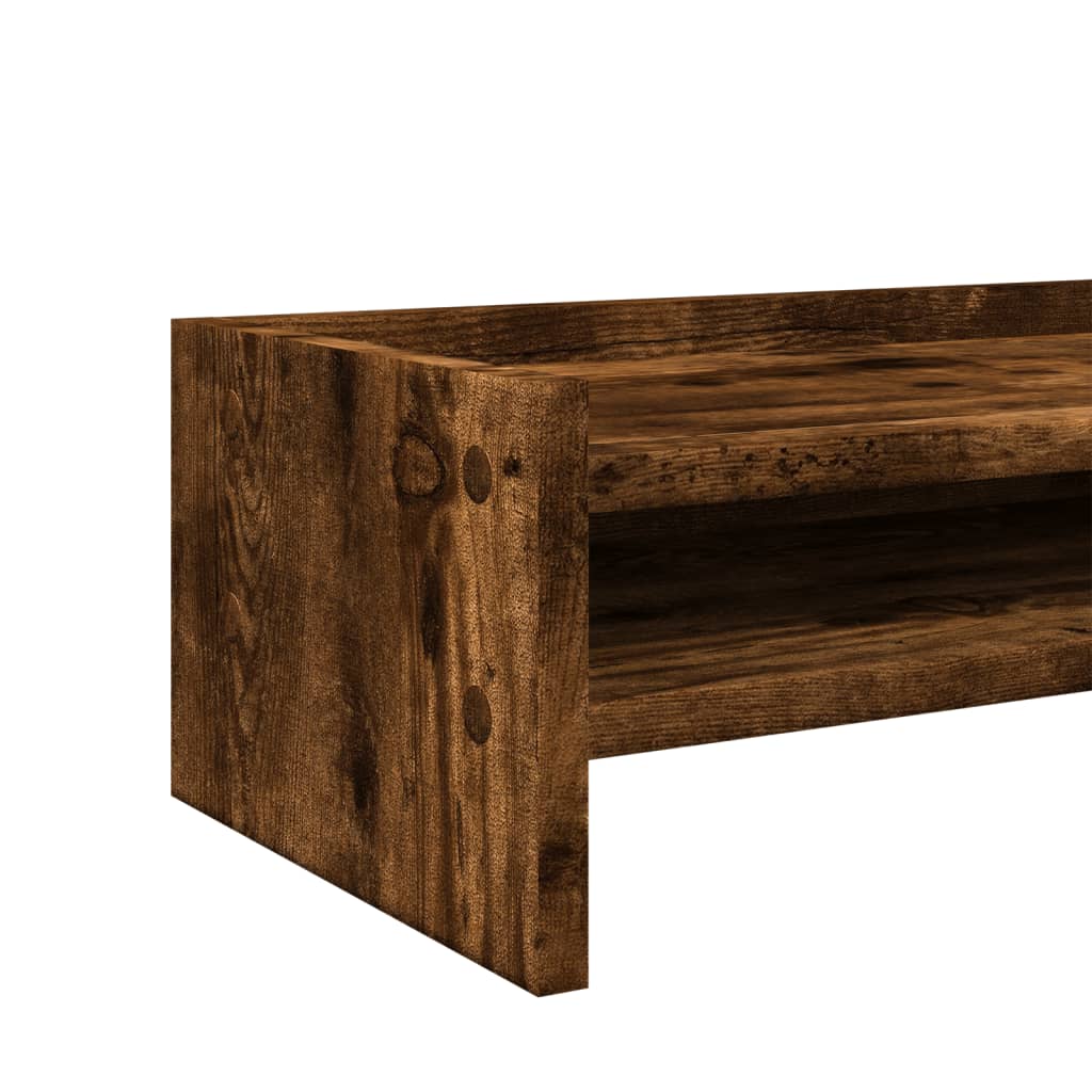 Monitor stand smoked oak 42x24x16 cm wood material