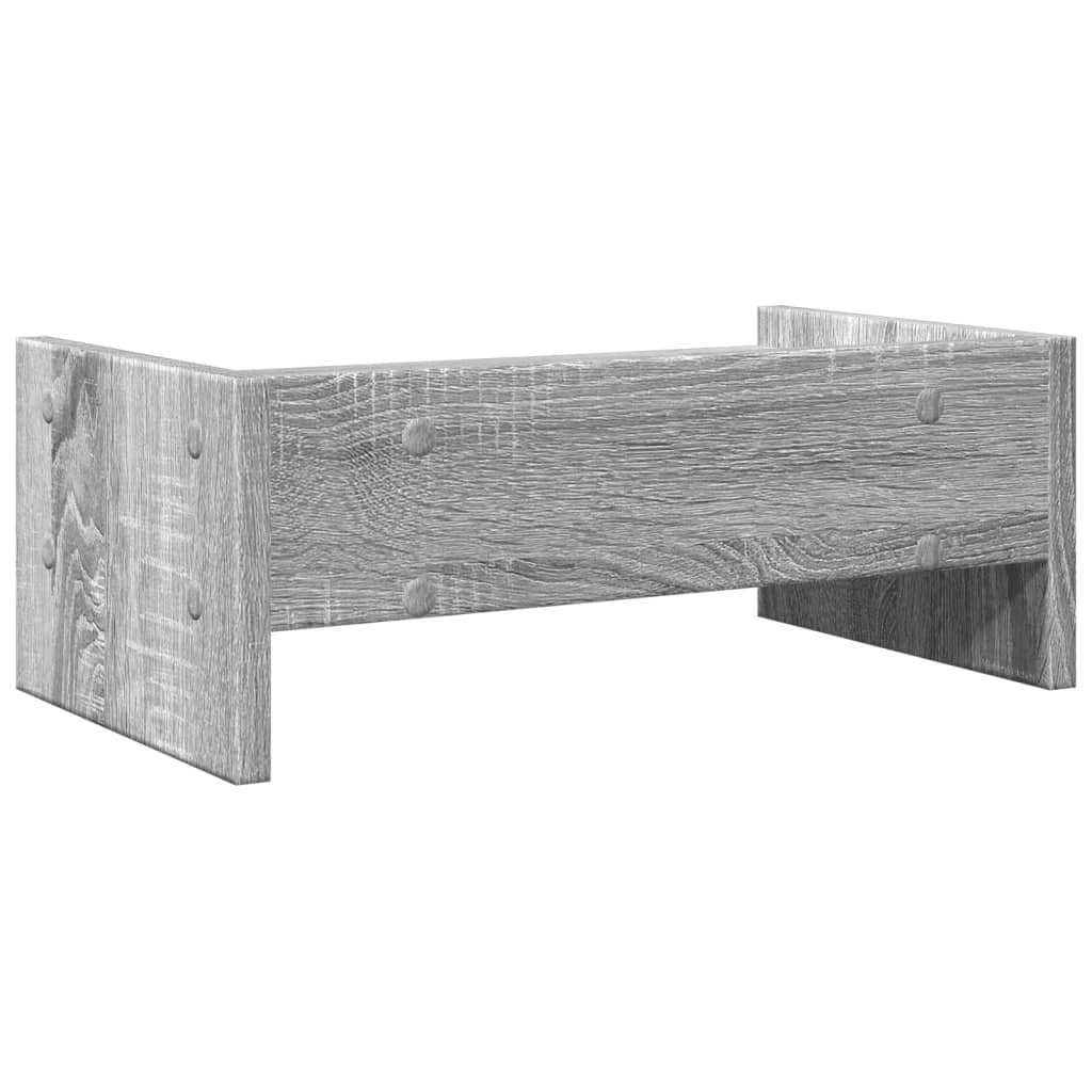 Monitorständer Grau Sonoma 42x24x16 cm Holzwerkstoff