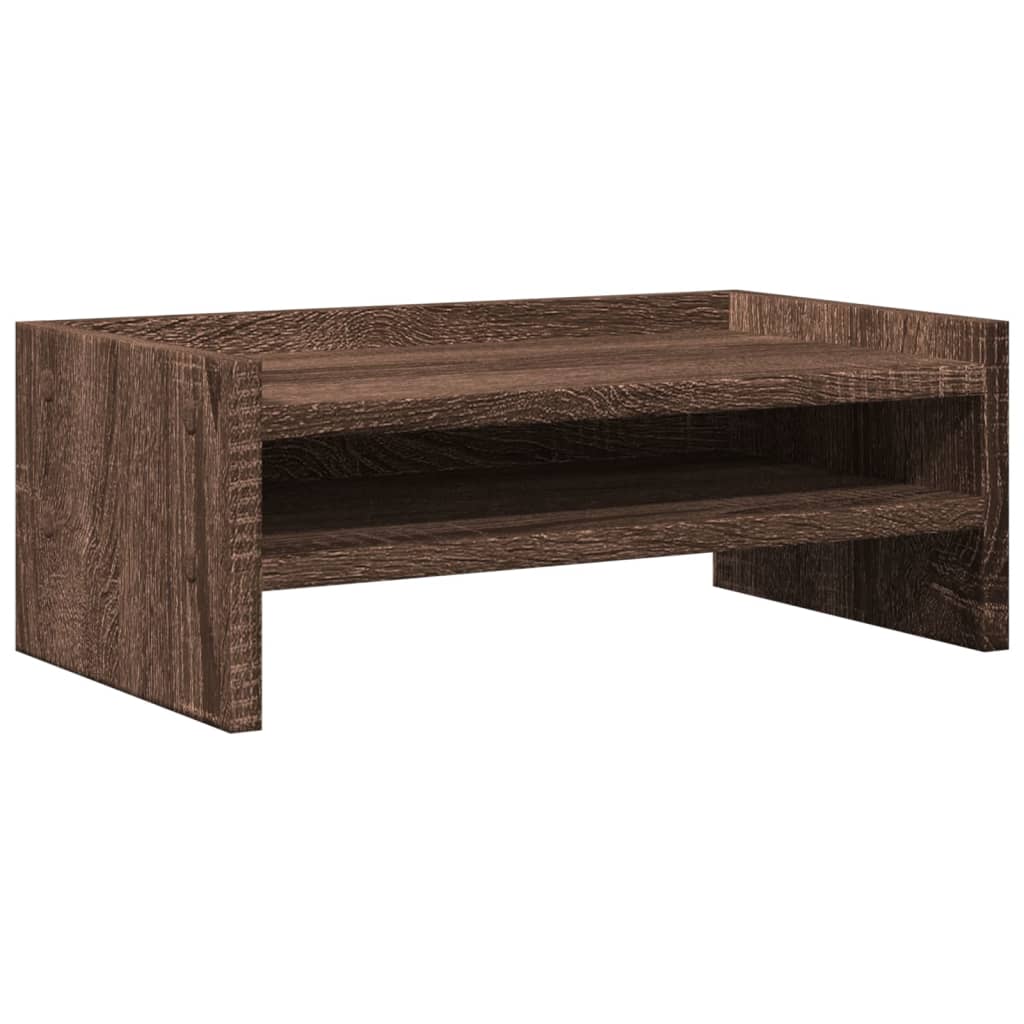 Monitorständer Braun Eichen-Optik 42x24x16 cm Holzwerkstoff