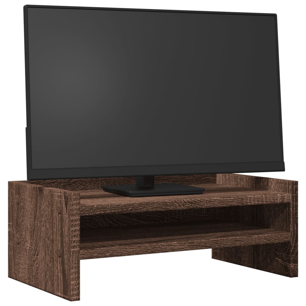 Monitorständer Braun Eichen-Optik 42x24x16 cm Holzwerkstoff