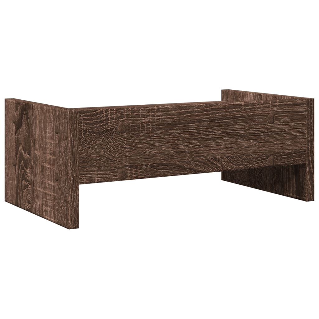 Monitorständer Braun Eichen-Optik 42x24x16 cm Holzwerkstoff