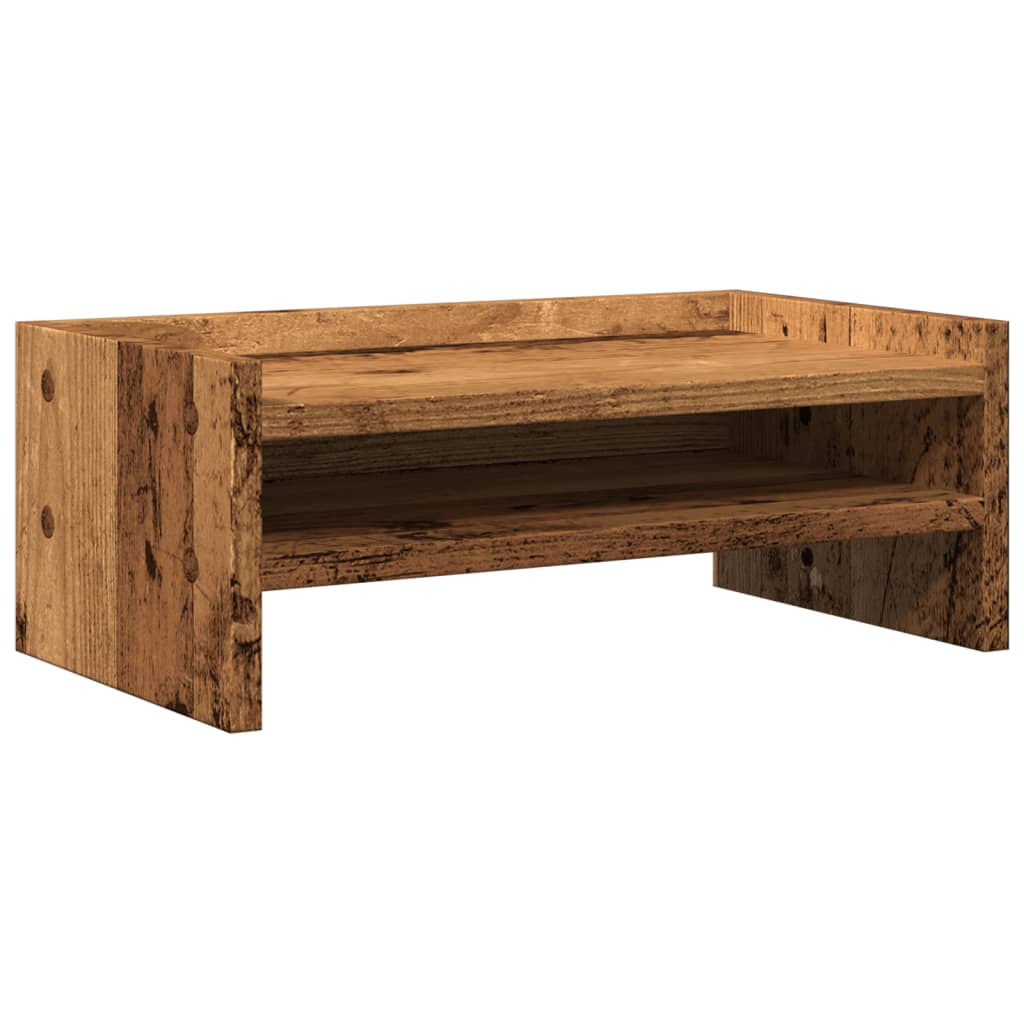 Monitor stand old wood look 42x24x16 cm wood material