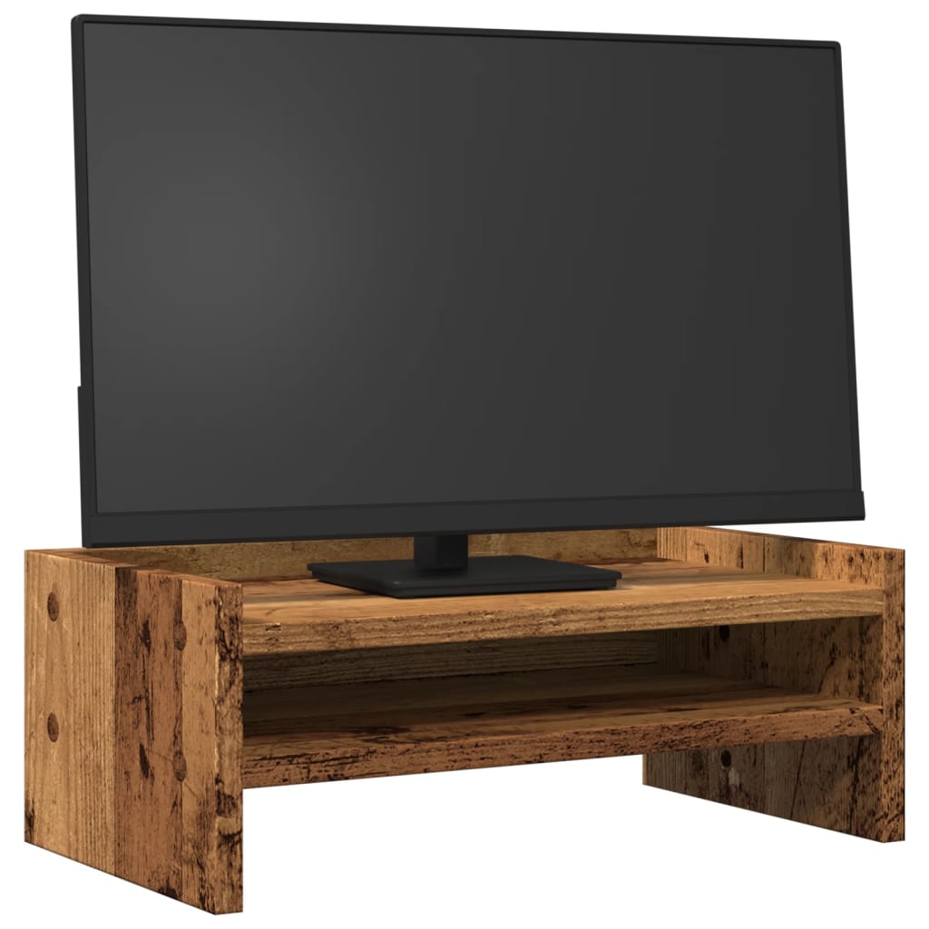 Monitorständer Altholz-Optik 42x24x16 cm Holzwerkstoff