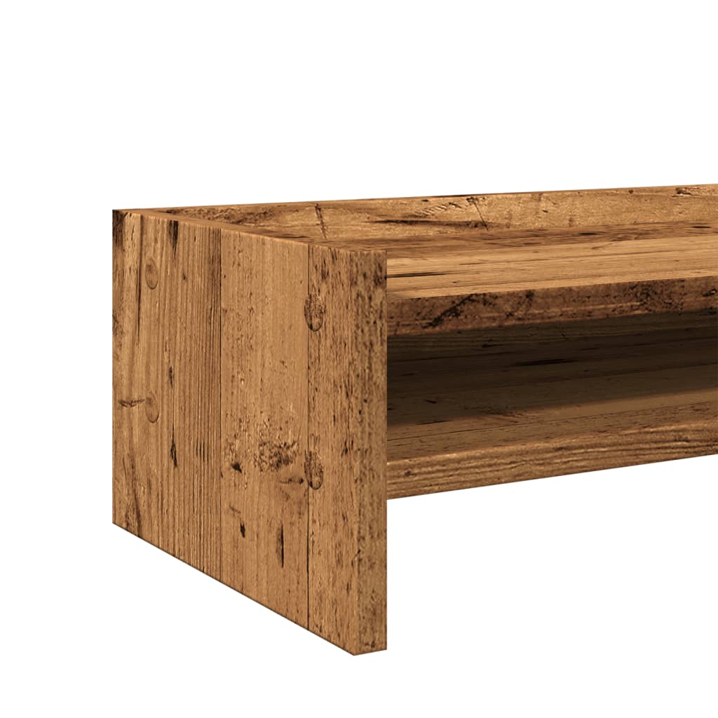 Monitor stand old wood look 42x24x16 cm wood material