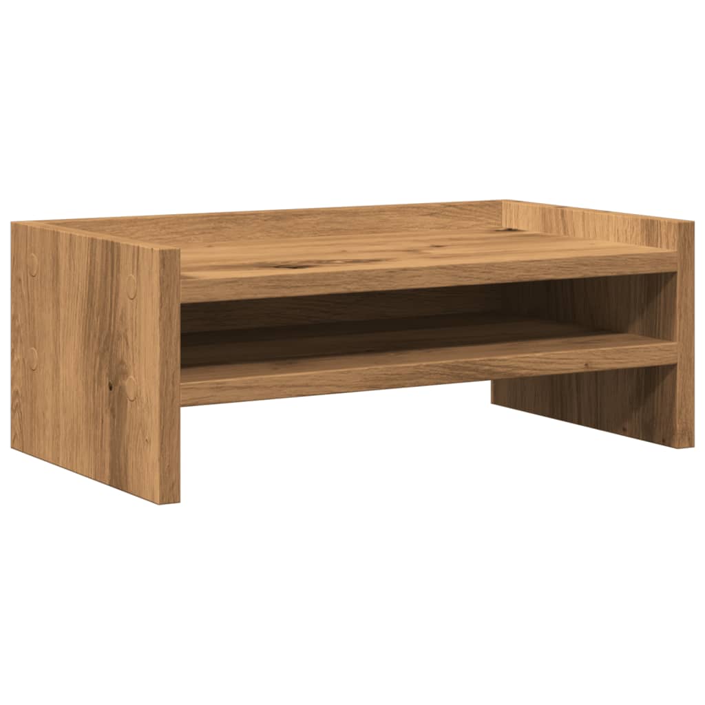 Monitor stand Artisan oak 42x24x16 cm wood material