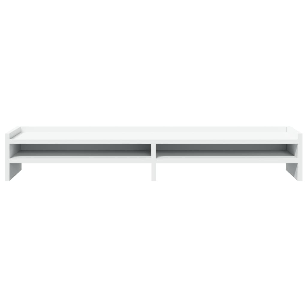 Monitor Stand White 100x24x16 cm Wood Material