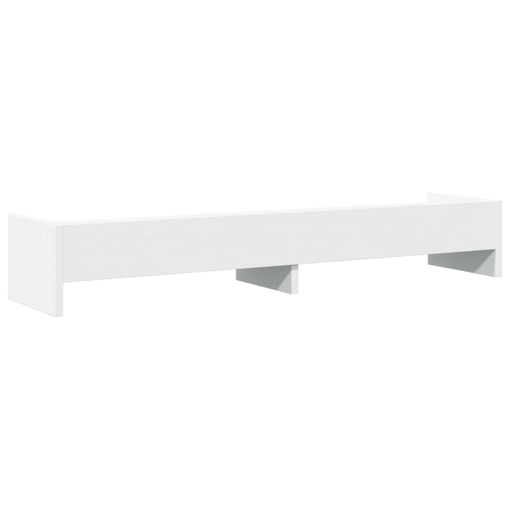 Monitor Stand White 100x24x16 cm Wood Material