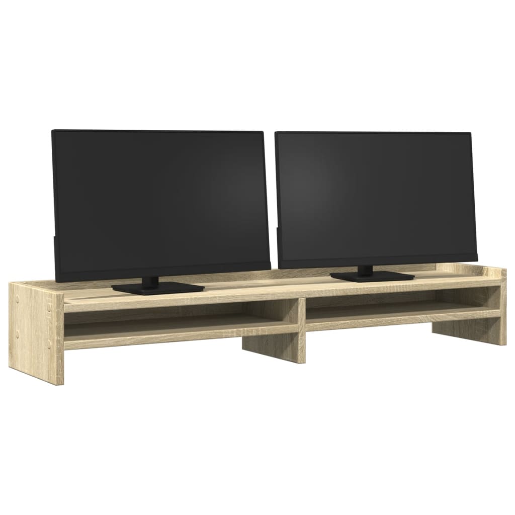 Monitor stand Sonoma oak 100x24x16 cm wood material