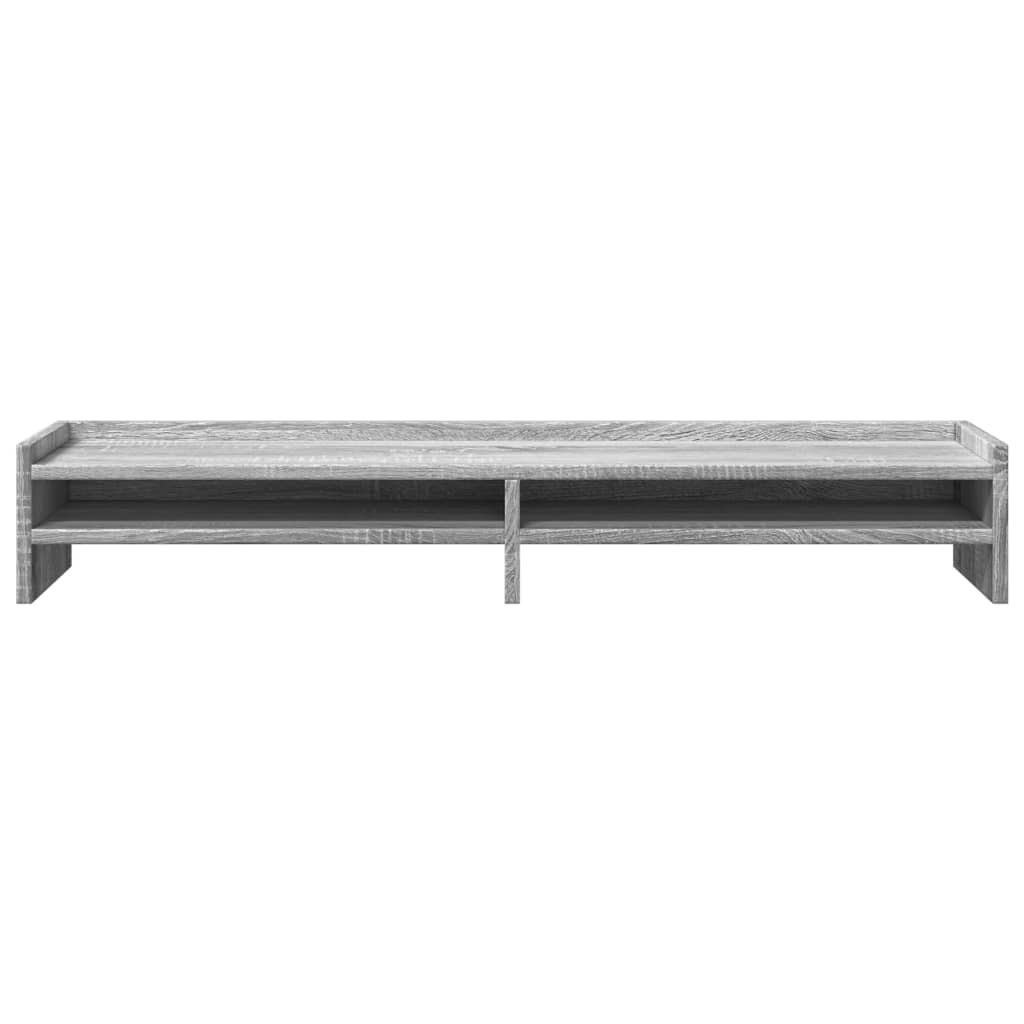 Monitor Stand Gray Sonoma 100x24x16 cm Wood Material