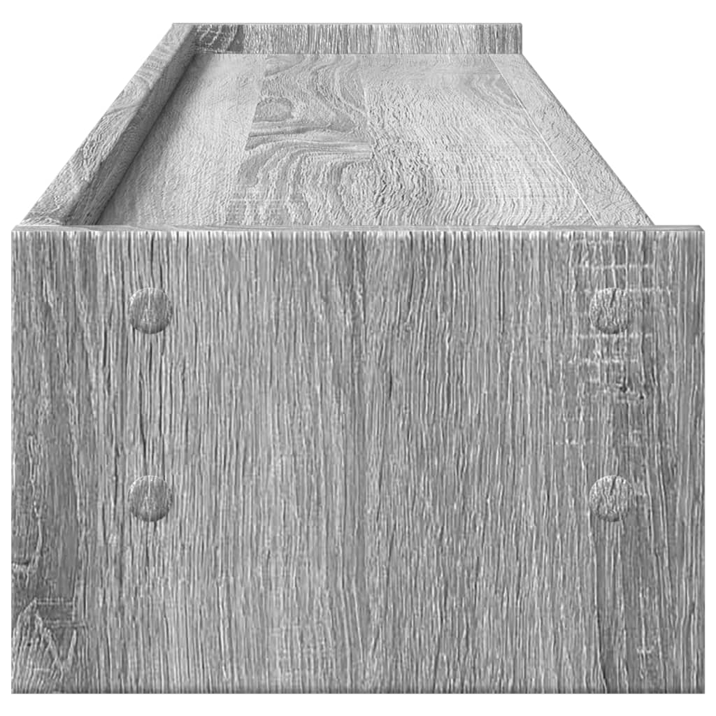 Monitor Stand Gray Sonoma 100x24x16 cm Wood Material