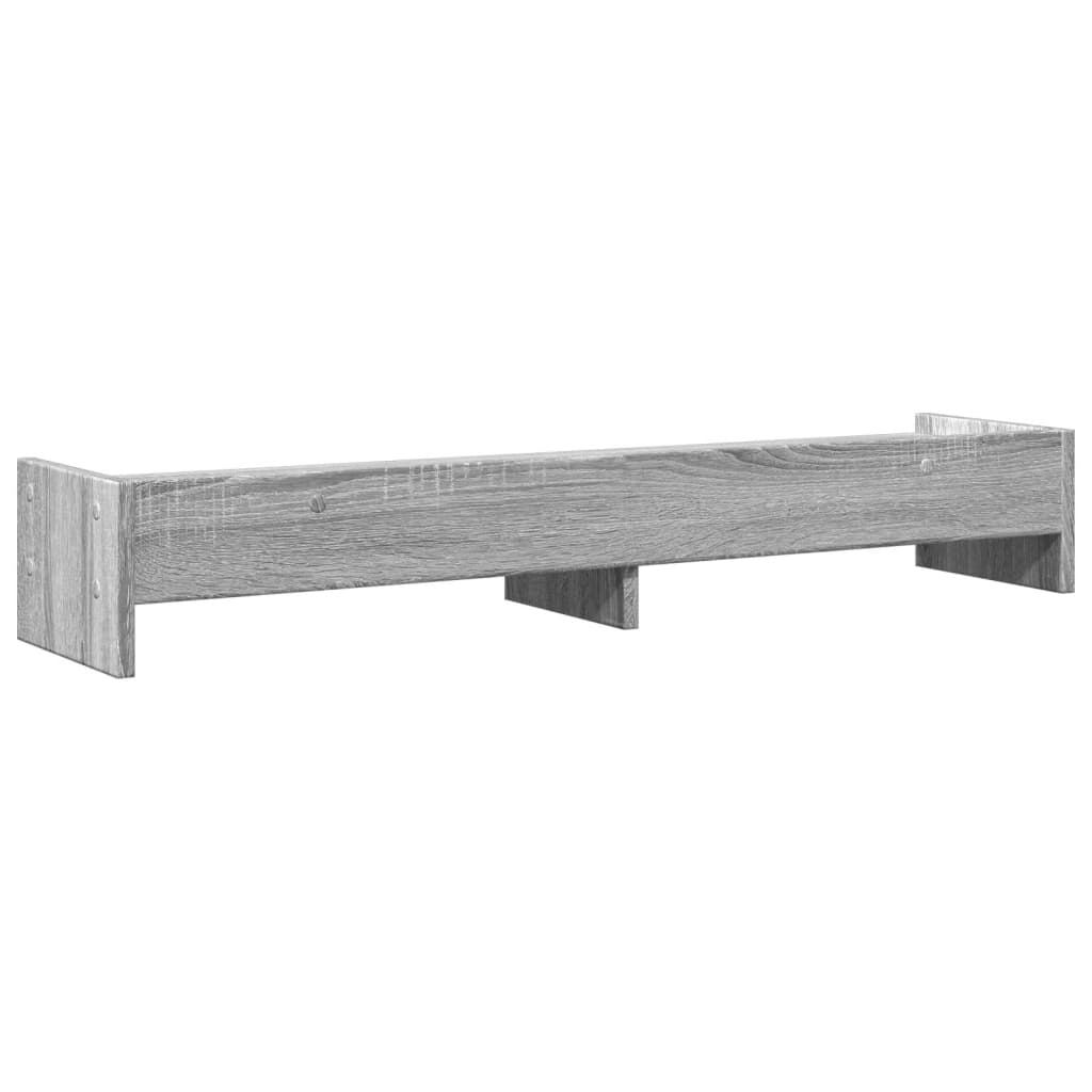 Monitor Stand Gray Sonoma 100x24x16 cm Wood Material