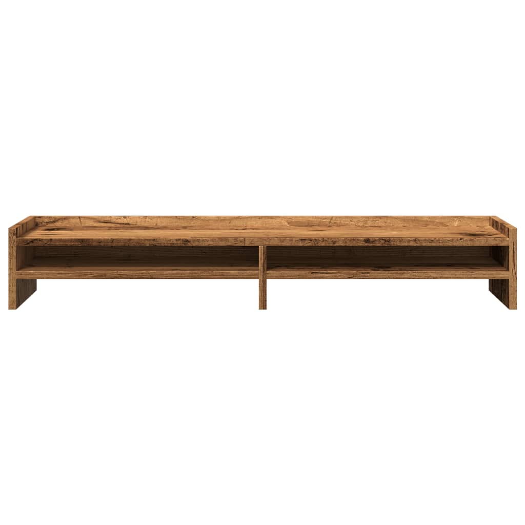 Monitor stand old wood look 100x24x16 cm wood material