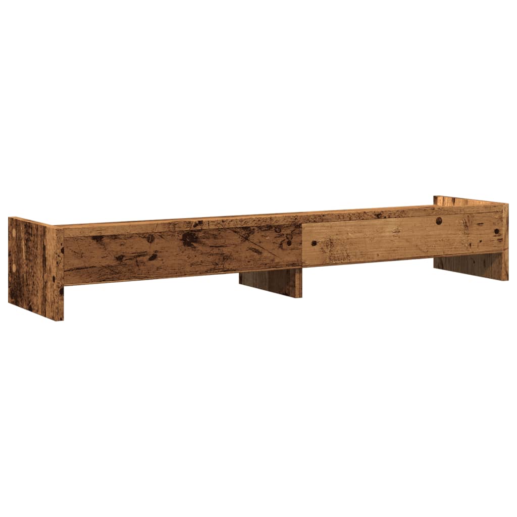 Monitor stand old wood look 100x24x16 cm wood material