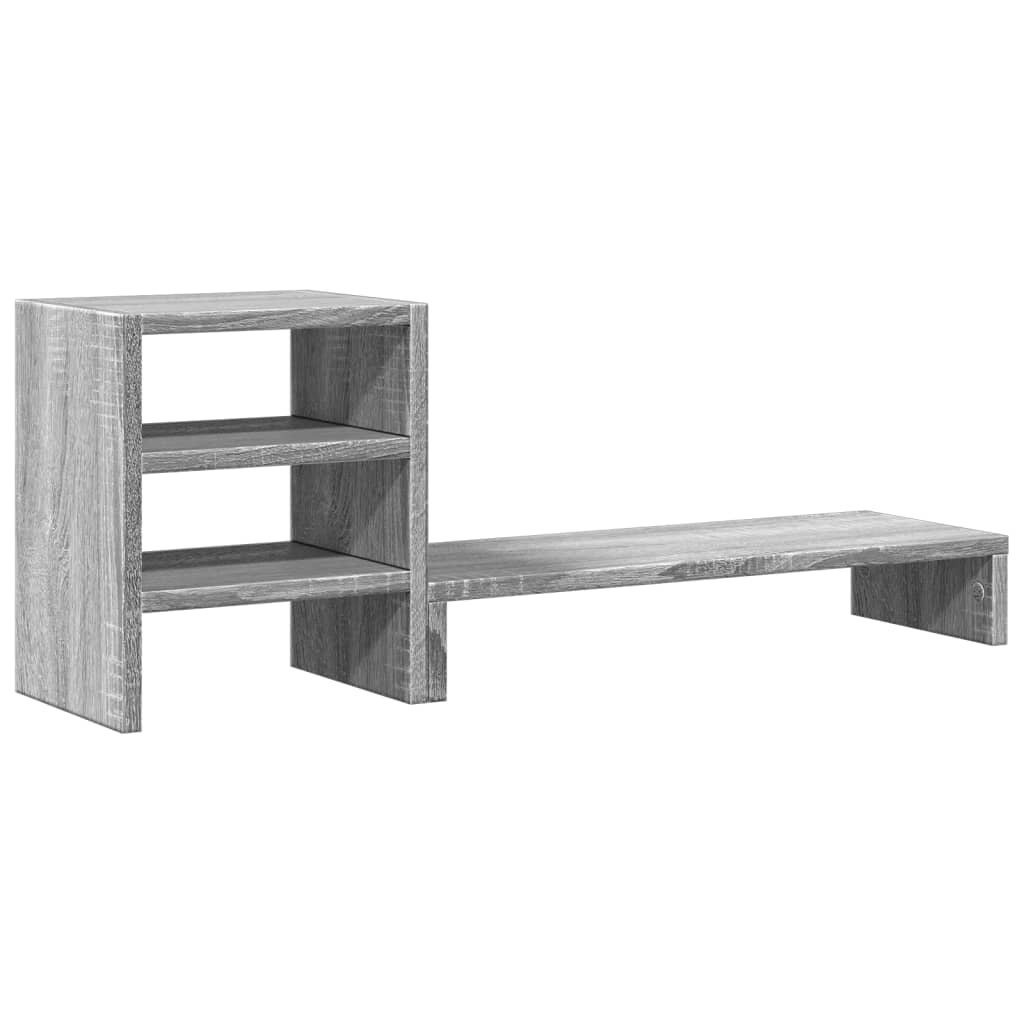 Monitor Stand with Desk Organizer Gray Sonoma