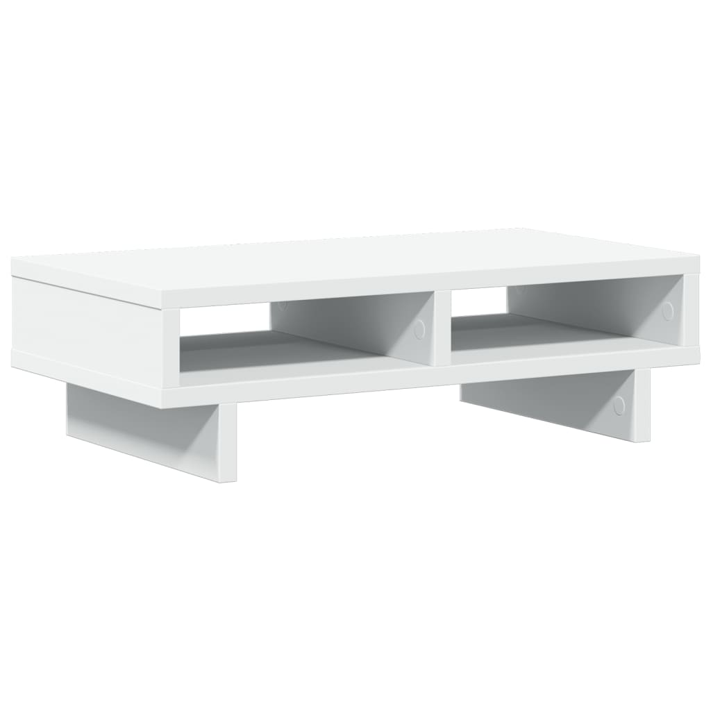 Monitor Stand White 50x27x15 cm Wood Material