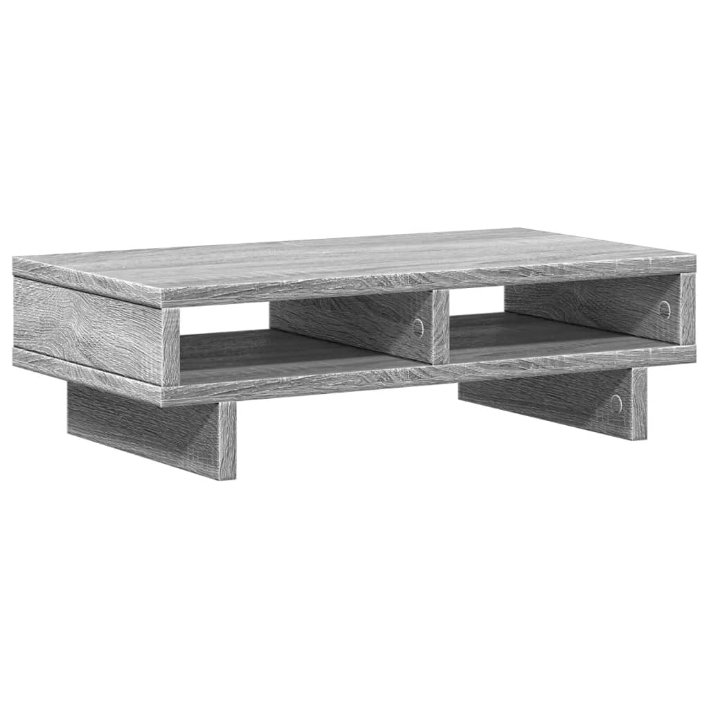 Monitor Stand Gray Sonoma 50x27x15 cm Wood Material