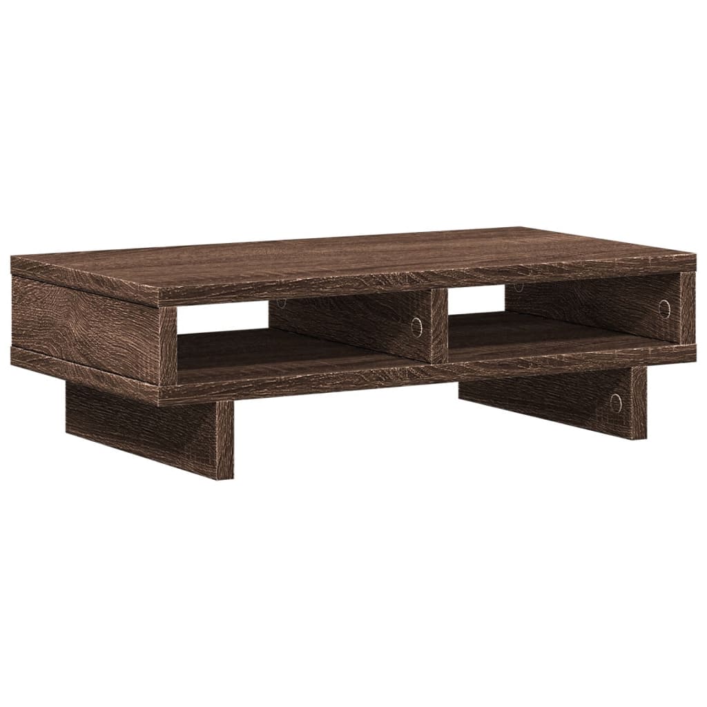 Monitor Stand Brown Oak Look 50x27x15 cm Wood Material