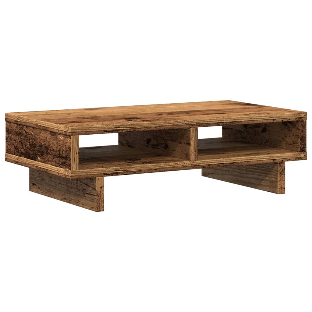 Monitor stand old wood look 50x27x15 cm wood material