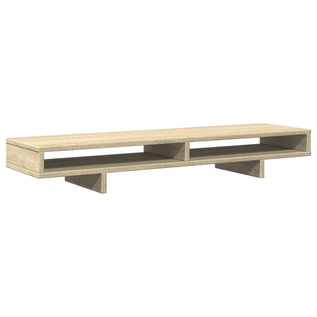 Monitor stand Sonoma oak 100x27x15 cm wood material