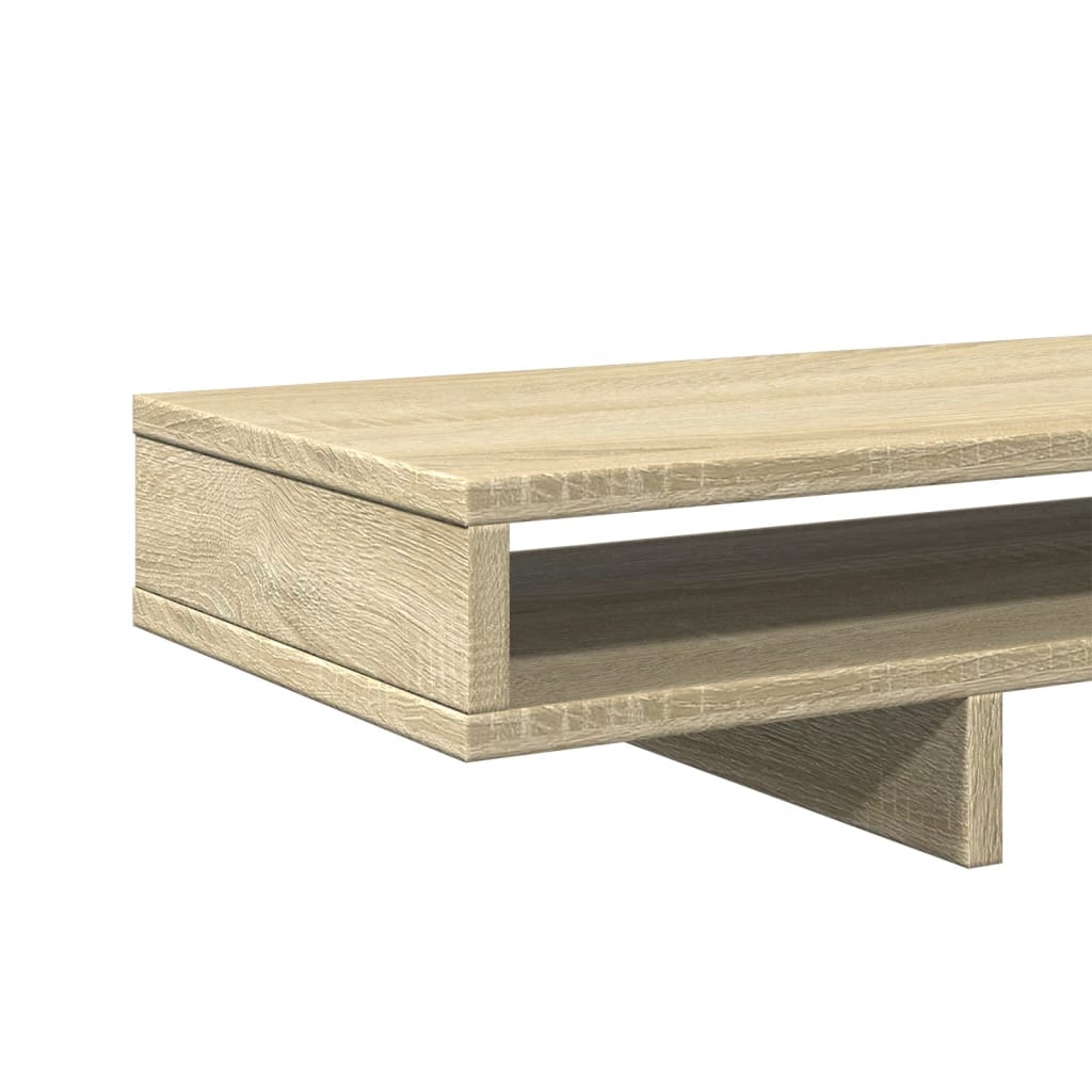 Monitor stand Sonoma oak 100x27x15 cm wood material