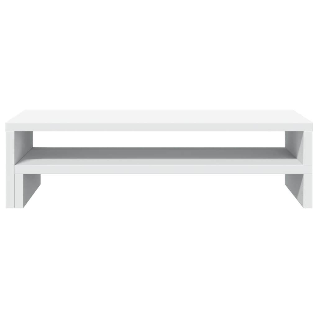 Monitor Stand White 54x22x15 cm Wood Material