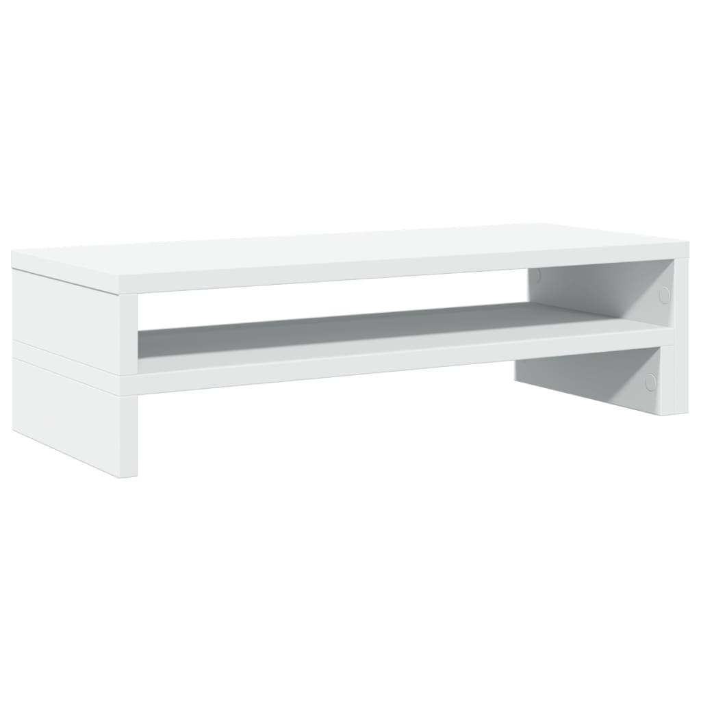 Monitor Stand White 54x22x15 cm Wood Material